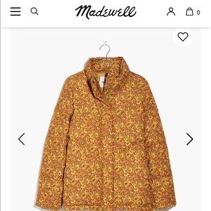 COPY - Madewell - Corduroy Puffer Jacket in Mumbai Floral